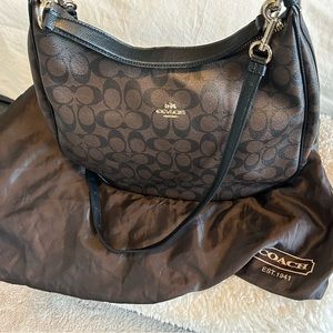 Coach Leather Signature Hobo with Dust Bag